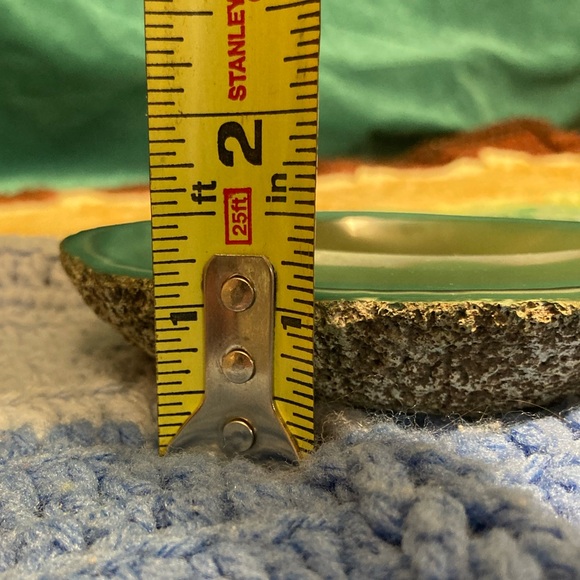 Vintage Green Agate Slice Crystal Geode Rock Piece Decor - Picture 16 of 16